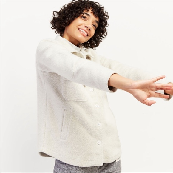 NWT Roots Ava Reverse Overshirt in Grey Mix - Picture 2 of 7